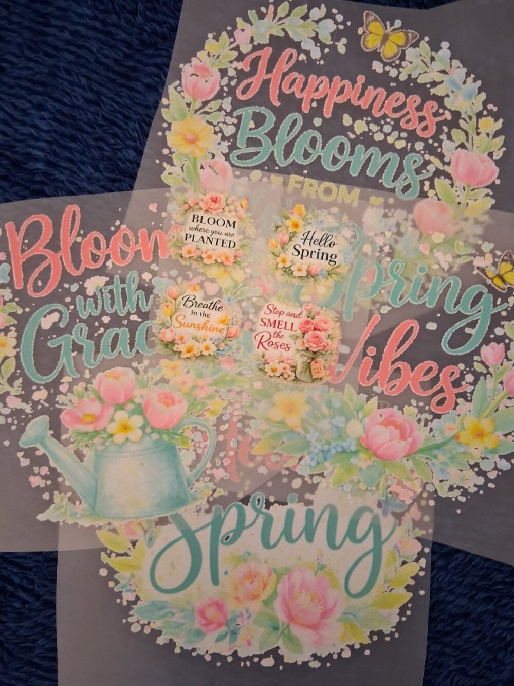 Spring Time DTF Heat Transfers
